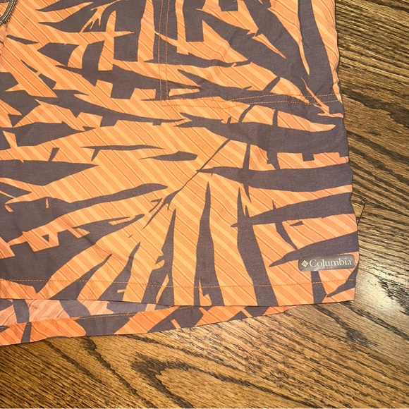 Mens XXL Columbia Water Short orange grey Tropical print - Picture 10 of 16